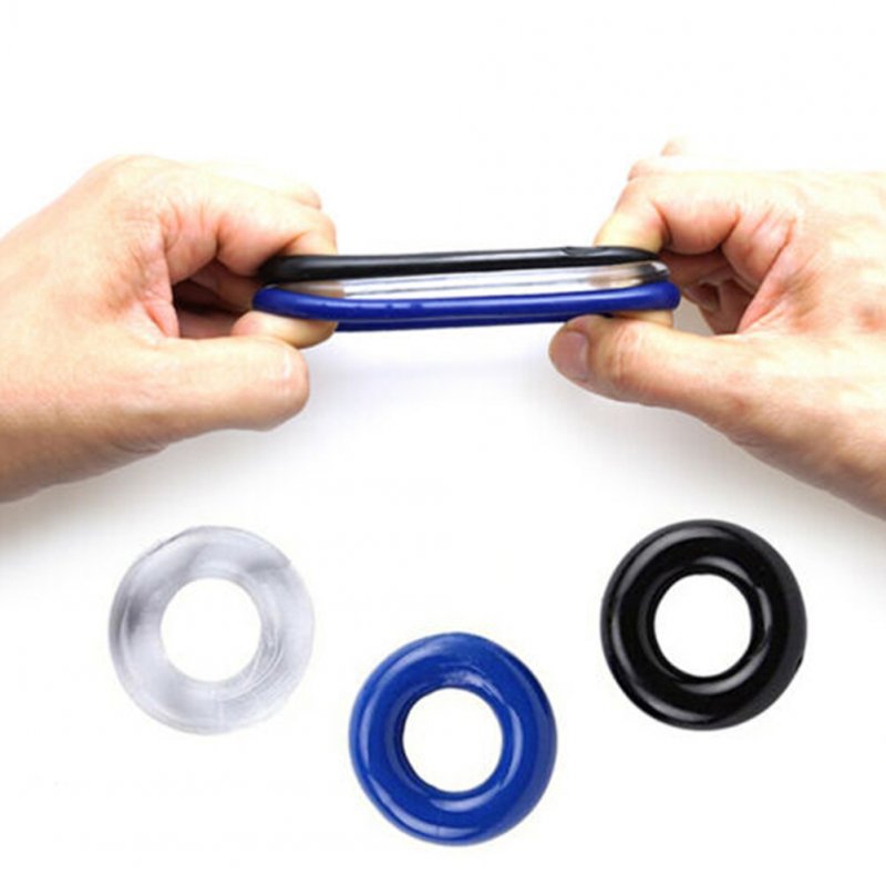 3 Pcs Delay Ejaculation Silicone Penis Ring Men Cock Toys Three-color tape packaging
