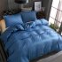 3  Pcs set Bedding  Article Polyester Fiber Cotton And Linen Solid Color Duvet  Cover   Pillow  Cover