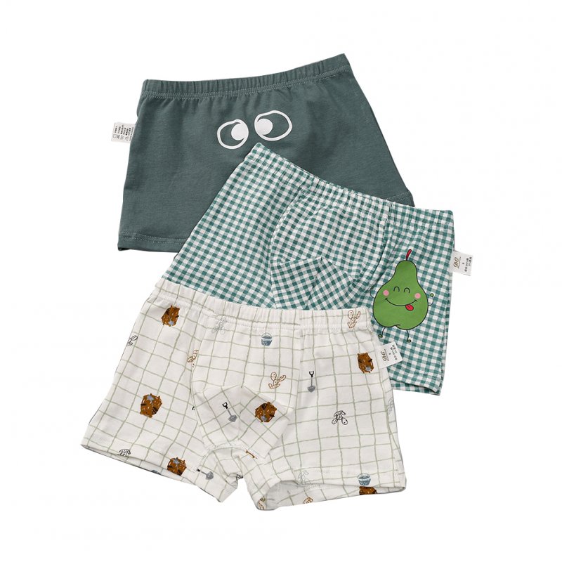 3 Pcs/set Boys Underpants Cotton Boxer Shorts for 3-14 Years Old Kids B604 _M