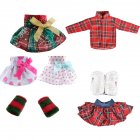 3 Pcs/set Doll  Clothes  Suit Fashionable Short Skirt Waistcoat For 30cm Height Dolls