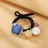 3 Pcs set  Hair Rope Round Bead Shape Multicolor Rubber Band