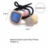 3 Pcs set  Hair Rope Round Bead Shape Multicolor Rubber Band