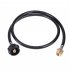 3 Pcs set Y  Type  Distributor  Adapter  Hose  Kit Brass Qcc Interface To Connect Gas Cylinder Adapter Black