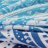 3 Piece Home Duvet Covers Set With 2 Pillow Cases Ultra Soft Breathable Mandala Pattern All Season Bedding Set blue