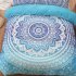 3 Piece Home Duvet Covers Set With 2 Pillow Cases Ultra Soft Breathable Mandala Pattern All Season Bedding Set blue