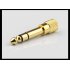 3 Pin TRS 6 5MM Male 3 5MM Female Plug Audio Headset Microphone Guitar Recording Adapter 6 5 3 5 Aux Converter Gold plated Cable Gold