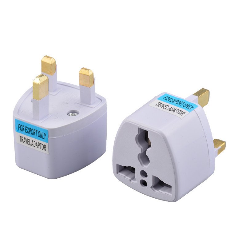 3 Pin Uk Plug  Power Adapter 0~250v 10a Cable Plug For Hong Kong Britain India White