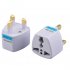 3 Pin Uk Plug  Power Adapter 0 250v 10a Cable Plug For Hong Kong Britain India White