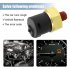 3 Pins Car Oil Pressure Switch Sensor M14x1 5 Thread Engine Oil Pressure Sender Unit Compatible For Detroit Diesel Engine 50 60 Series Replace 23532797 black