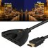 3 Port HDMI Switch Splitter Cable 4K 2K 2160P Multi Switcher for LCD HDTV PS Xbox black