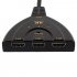 3 Port HDMI Switch Splitter Cable 4K 2K 2160P Multi Switcher for LCD HDTV PS Xbox black