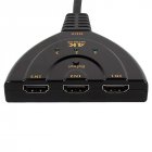 3 Port HDMI Switch Splitter Cable 4K 2K 2160P Multi Switcher for LCD HDTV PS Xbox black