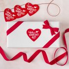 3 Rolls Paper Love Heart Gift Label  Sticker For Valentine Day Party Gift Sealing Sticker 3pcs/set_38*42mm