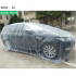 3 Size LDPE Film Outdoor Clear Disposable Full Car Cover Rain Dust Resistant Garage Universal Temporary Transparent M