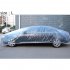 3 Size LDPE Film Outdoor Clear Disposable Full Car Cover Rain Dust Resistant Garage Universal Temporary Transparent L
