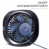 3 Speeds Mute USB Fan 360Degree Rotating Adjustable Portable Cooling Fan for Office Travel white