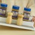 3 Tier Spice Herb Curry Jar Rack Holder Cupboard Organiser Storage Rack Kitchen Tool gray