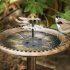 3 Tiered Bird Bath With 2 5W  4W Solar Pump Water Feature Outdoor DIY Solar Bird Bath Fountain Solar Powered Water Fountain Outdoor Bird Feeder 2 5W  without ba
