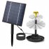 3 Tiered Bird Bath With 2 5W  4W Solar Pump Water Feature Outdoor DIY Solar Bird Bath Fountain Solar Powered Water Fountain Outdoor Bird Feeder 2 5W  without ba