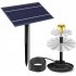 3 Tiered Bird Bath With 2 5W  4W Solar Pump Water Feature Outdoor DIY Solar Bird Bath Fountain Solar Powered Water Fountain Outdoor Bird Feeder 2 5W  without ba