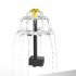 3 Tiered Bird Bath With 2 5W  4W Solar Pump Water Feature Outdoor DIY Solar Bird Bath Fountain Solar Powered Water Fountain Outdoor Bird Feeder 2 5W  without ba