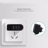 3 USB Charger Led Luminous Mobile Phone Charging Head Smart Multi port USB Charger Black US Plug