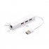 3 Usb  Port  Hub Rj 45 Lan Network Card Usb To Ethernet Adapter Cable USB interface