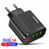 3 Usb Ports Digital Display Mobile Phone Charger 5V 3 1A Travel Fast Quick Charging Adapter US EU Plug White US Plug