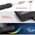 3 Way Car Cigarette Lighter Adapter 12V 24V Socket Splitter Plug LED 4 USB Charger Adapter For Phone MP3 DVR black