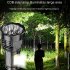 3 in 1 8led Mini Flashlight Torch 4 Modes Outdoor Waterproof Rechargeable Black