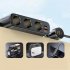 3 in 1 Car Charger Cigarette Lighter Splitter C28 Conversion Plug Usb Quick Charge Adapter Black