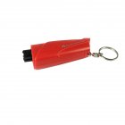 3 in 1 Car Emergency Tools Set Emergency Keychain Car Escape Tool Seatbelt Cutter And Window Breaker Red