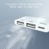 3 in 1 Card Reader for Iphone to USB lightning OTG white