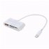 3 in 1 Card Reader for Tablet iPad 4 Mini IOS 11 Micro SD SD MMC TF Card Reader USB OTG Cable Adapter Camera Connection Kit white