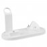 3 in 1 Charging Dock Holder for iPhone Samsung Charging Stand Station for Apple Watch Airpods white