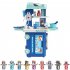 3 in 1 Children Bus Pretend Play Playset Simulation Doctor Kitchen Supermarket Makeup Kit Educational Toy For Kids Xmas Gifts Kitchen   girls