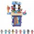 3 in 1 Children Bus Pretend Play Playset Simulation Doctor Kitchen Supermarket Makeup Kit Educational Toy For Kids Xmas Gifts Kitchen   boy