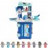 3 in 1 Children Bus Pretend Play Playset Simulation Doctor Kitchen Supermarket Makeup Kit Educational Toy For Kids Xmas Gifts Kitchen   boy
