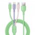 3 in 1 Data Cable Fast Charger Charging Cable Charger Wire Compatible For Ios Android Type c Interface Iphone 1 2m