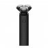 3 in 1 Double Blade Turbine Shaver Portable Dry Wet Shaving Washable Beard Trimmer  black