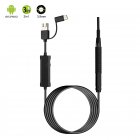 3 in 1 Ear Cleaning USB Endoscope LED Visual Ear Spoon Otoscope Camera  black
