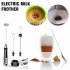 3 in 1 Electric Milk Frother 3 Speeds Adjustable Rechargeable High Speeds Milk Foam Maker Handheld Foamer White