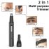 3 in 1 Electric Nose Hair Trimmer Clipper Usb Rechargeable Professional Painless Energy Saving Mute Eyebrow Razors black