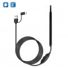 3-in-1 Endoscope Camera Otoscope Ear Nose Mouth Inspection Borescope Camera with 6LEDs Adjustable for Android PC Notebook  2m