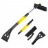 3 in 1 Expandable Car Ice Scraper with Snow Sweeping Brush Windshield Defrost Shovel Tool Yellow