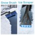 3 in 1 Expandable Car Ice Scraper with Snow Sweeping Brush Windshield Defrost Shovel Tool Yellow