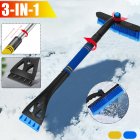 3-in-1 Expandable Car Ice Scraper with Snow Sweeping Brush Windshield Defrost
