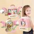 3 in 1 Farm Pretend Play Backpack Set Cute Rabbit Pet Care Playset Play House Toys For Boys Girls Christmas Gifts Green