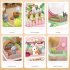3 in 1 Farm Pretend Play Backpack Set Cute Rabbit Pet Care Playset Play House Toys For Boys Girls Christmas Gifts Green
