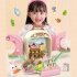3 in 1 Farm Pretend Play Backpack Set Cute Rabbit Pet Care Playset Play House Toys For Boys Girls Christmas Gifts Green